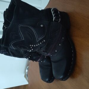 A.S. 98 black leather boots